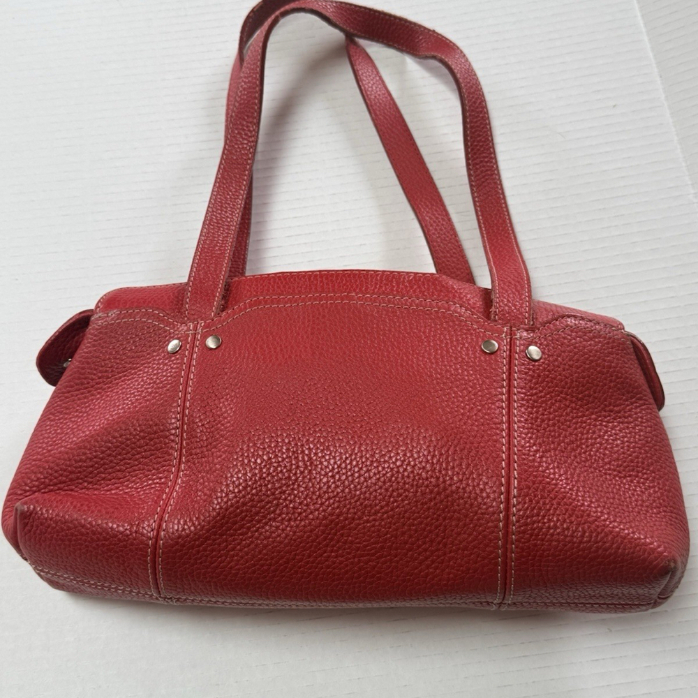 Bandolino Leather Red Shoulder Bag